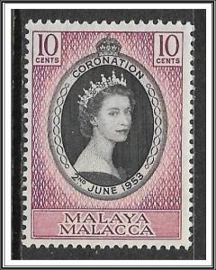 Malaya-Malacca #27 Coronation Issue MHR