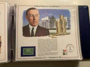 the history of American stamp panel: Federal Reserve Established