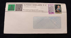 C) 1974, SPAIN, DOUBLE STAMPED INTERNAL MAIL. XF