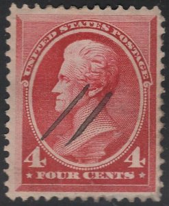 US Scott # 215 4c Jackson VF Centering / Used