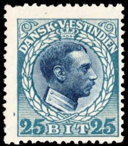 Danish West Indies Scott 55 Unused hinged.