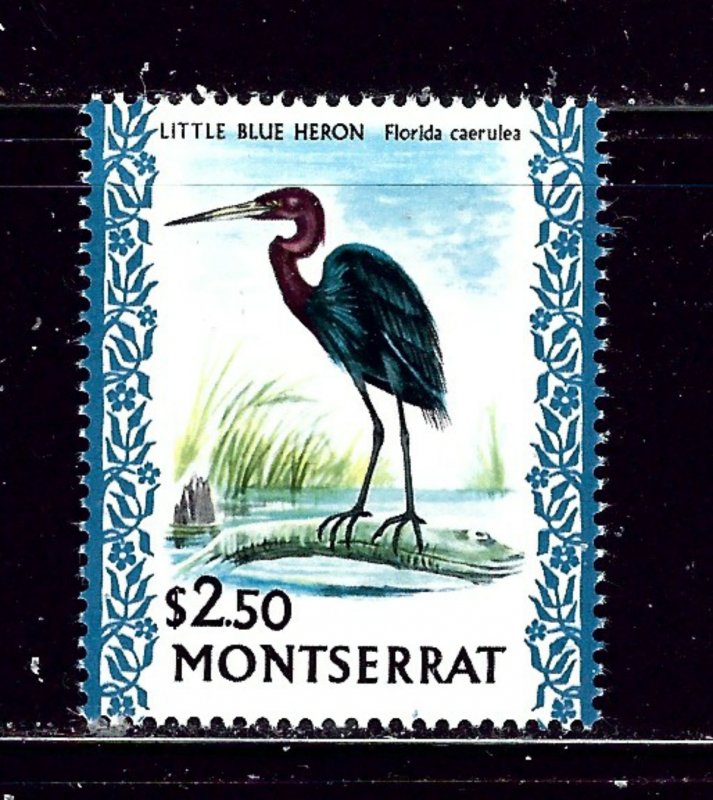 Montserrat 242 MLH 1970 Litle Blue Heron