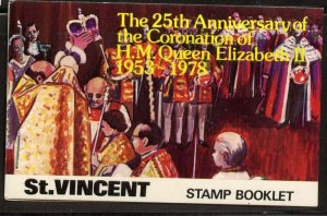 St Vincent 531b Booklet SB6 MNH 25th Anniv Coronation Queen Elizabeth, Cathedral