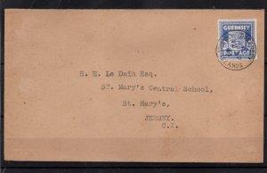 Guernsey 1944 2 1/2d blue Occupation FDC to Jersey WS36329