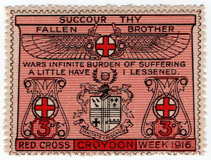 (I.B) Cinderella Collection: Croydon Red Cross Week 3d (1916)