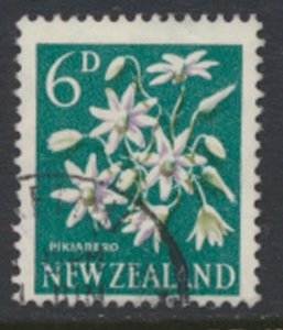 New Zealand  SC# 340  SG 788  Used  Flower Pikiarero 1960  see details & Scans