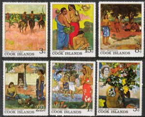 Cook Islands 1967 Art Paintings P. Gauguin Set of 6 MNH