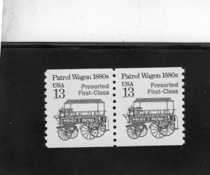 2258 Patrol Wagon, MNH coil pair