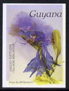 Guyana 1985-89 Orchids Series 2 plate 89 (Sanders' Reiche...