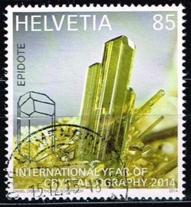 Switzerland 2014,Sc.#1510 used International Year of Crystallography