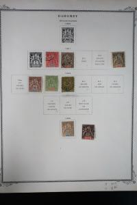 Dahomey 1800s to 1970s Stamp Collection