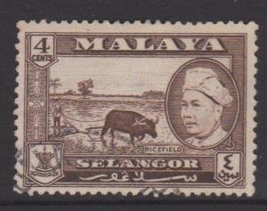 Malaya Selangor Sc#104 Used