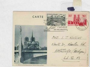 france 1959  postcard revalued  Ref 8479