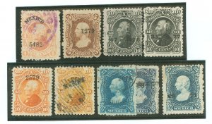 Mexico #105-107/107a/108/ Used Single