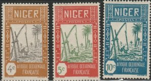Niger, #32-34 Mint  Hinged From 1926-40