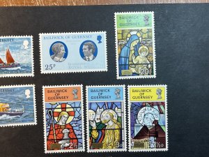 GUERNSEY # 81-94-MINT NEVER/HINGED--3 COMPLETE SETS & 1 SINGLES--1973-74