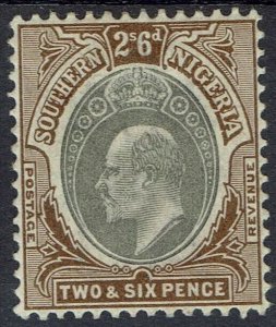 SOUTHERN NIGERIA 1903 KEVII 2/6 WMK CROWN CA