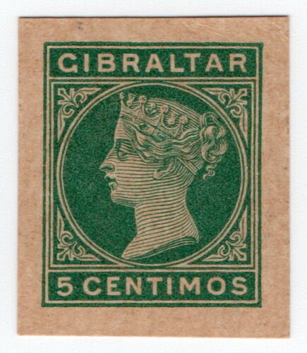 (I.B) Gibraltar Postal : Postal Stationery Die 5c 