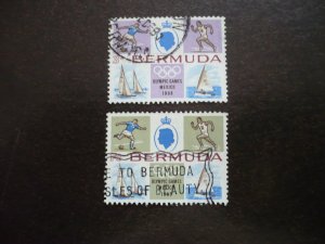 Stamps - Bermuda - Scott# 226,228 - Used Part Set of 2 Stamps