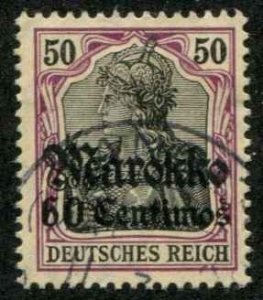 German Morocco SC# 52 o/p Marrokko  60c on 50pf used