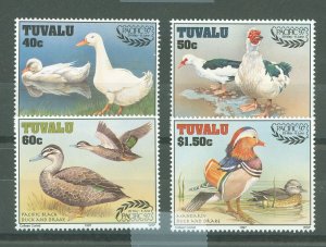 Tuvalu #742-745  Single (Complete Set) (Ducks)