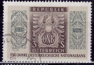 Austria, 1966, Eagle and National Bank, 3s, sc#762, used