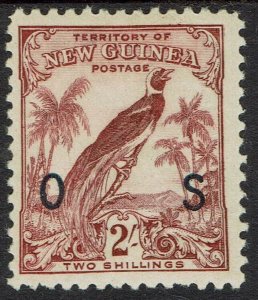 NEW GUINEA 1932 UNDATED BIRD OS 2/-