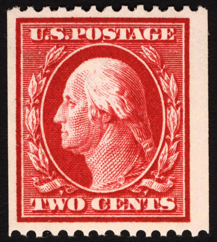 #386 2c Carmine 1910 Coil *MNH* PO Fresh CV $280+