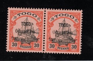 Togo #160 Very Fine Never Hinged Pair