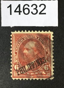 PHILIPPINES US STAMPS # 221 USED CV. $ LOT #14632