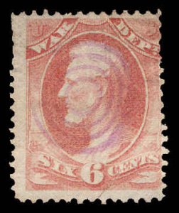 USA O86 Used (Purple Cancel)