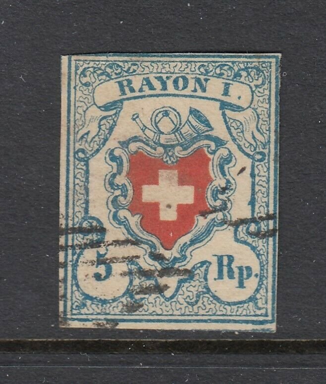 SWISS Zum #17 - Position #36 Imperf (USED) cv$125.00