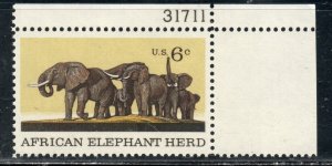 1388  * AFRICAN ELEPHANT HERD *  U.S. Postage Stamp  MNH * UR PL#31711