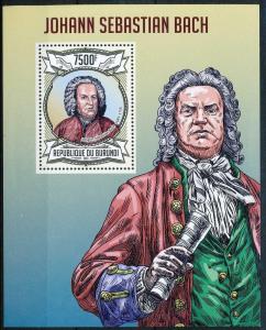 BURUNDI 2013 SHEET bur13114b SEBASTIAN BACH COMPOSERS