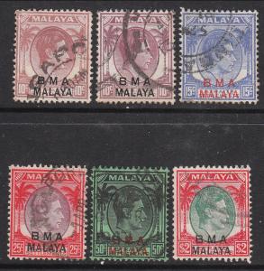 Straits Settlements 1945 BMA Mix Used