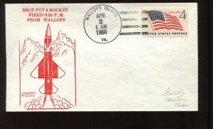 APR 2 1960 SHOT PUT 4 ROCKET FIRED 6:55 PM GOLDCRAFT COVER (LV 956)