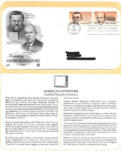 US 2055-56 FDC  Postal Commemorative Society. American Inventors