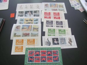 EUROPE MINT NEVER HINGED LARGE  FACE SOUVENIR SHEETS +FDC XF (191)