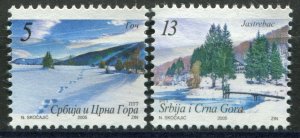 118 SERBIA and MONTENEGRO 2005 - Definitive Stamps - Mountains - MNH Set