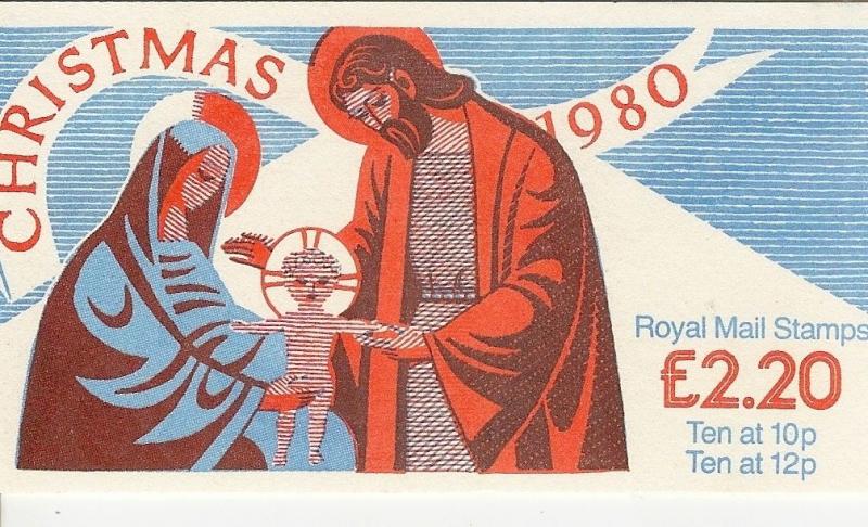 GB 1980 Christmas Nativity FX3 Folded Booklet c£7