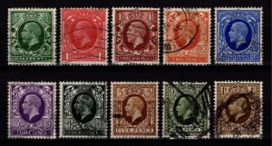 Great Britain 1934-36 George VI Definitives, Part Set [Used]