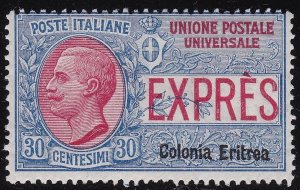 1909 Eritrea, Express No. 2, 30c. blue and red, MNH **