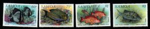 SAMOA SG890/3 1993 FISH MNH