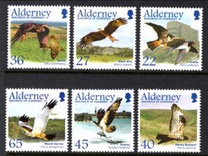 Alderney 185-190 Birds MNH VF