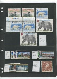 Canada Collection from 1870 to 1976 M/U Cat. Value $675