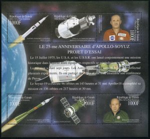 Guinea 1866 af sheet,MNH. Space 2000.Apollo-Soyuz Mission,25.T.Stafford,A.Leonov