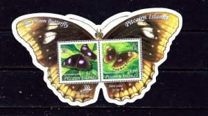 Pitcairn Is 615 MNH 2005 Butterflies sheet of 2