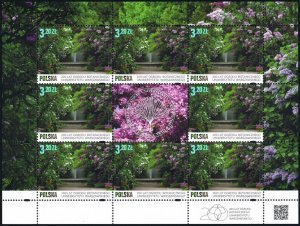 Poland 2018 MNH Stamps Mini Sheet Flowers Plants Botanical Garden University