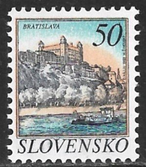 SLOVAKIA 1993-95 50k Bratislava Castle Issue Sc 157 MNH