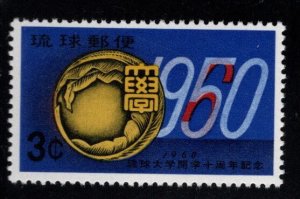 RYUKYU Scott 64 MNH**  Ryukyu University stamp 1960